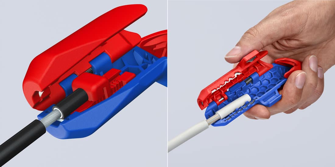 Ściągacz izolacji KNIPEX ErgoStrip PV