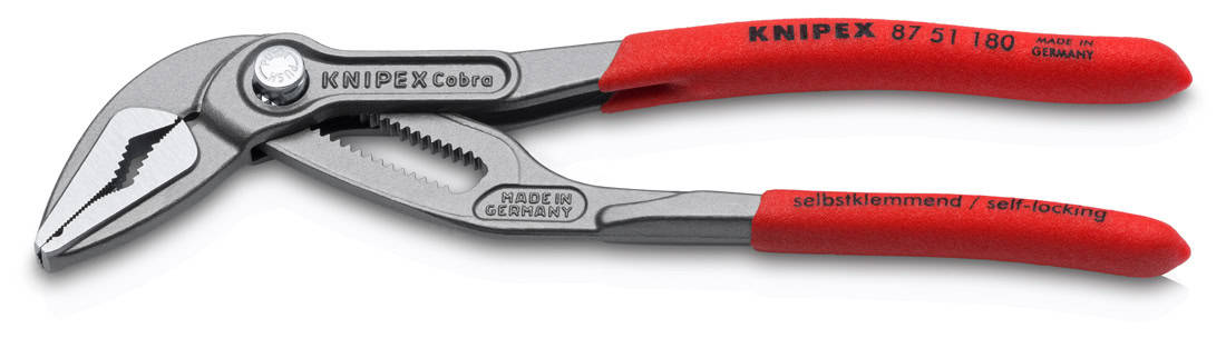 Szczypce nastawne KNIPEX Cobra ES 180 mm do prac w ciasnych przestrzeniach.