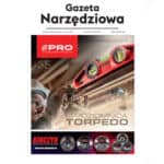 Okładka Gazety Narzędziowej 6/2025 z poziomnicą Torpedo PRO podczas pracy montażowej