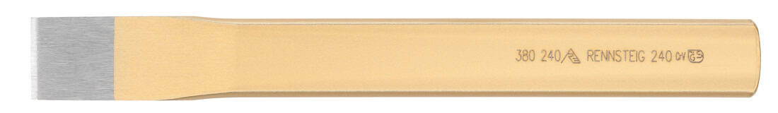 Prosty przecinak szczelinowy RENNSTEIG do udarowej obróbki betonu, kamienia i muru