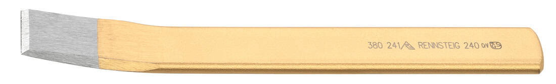 Wygięty przecinak szczelinowy RENNSTEIG umożliwiający pracę równo z powierzchnią materiału