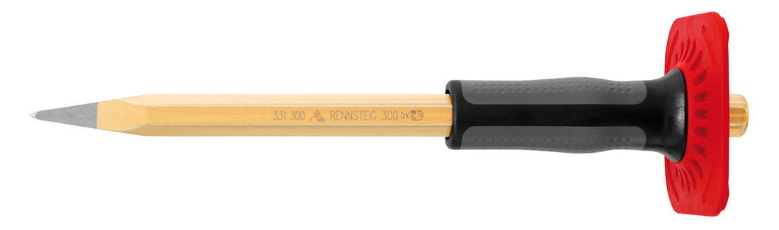 Szpiczak murarski RENNSTEIG ze stali hartowanej na wskroś, widok narzędzia na białym tle
