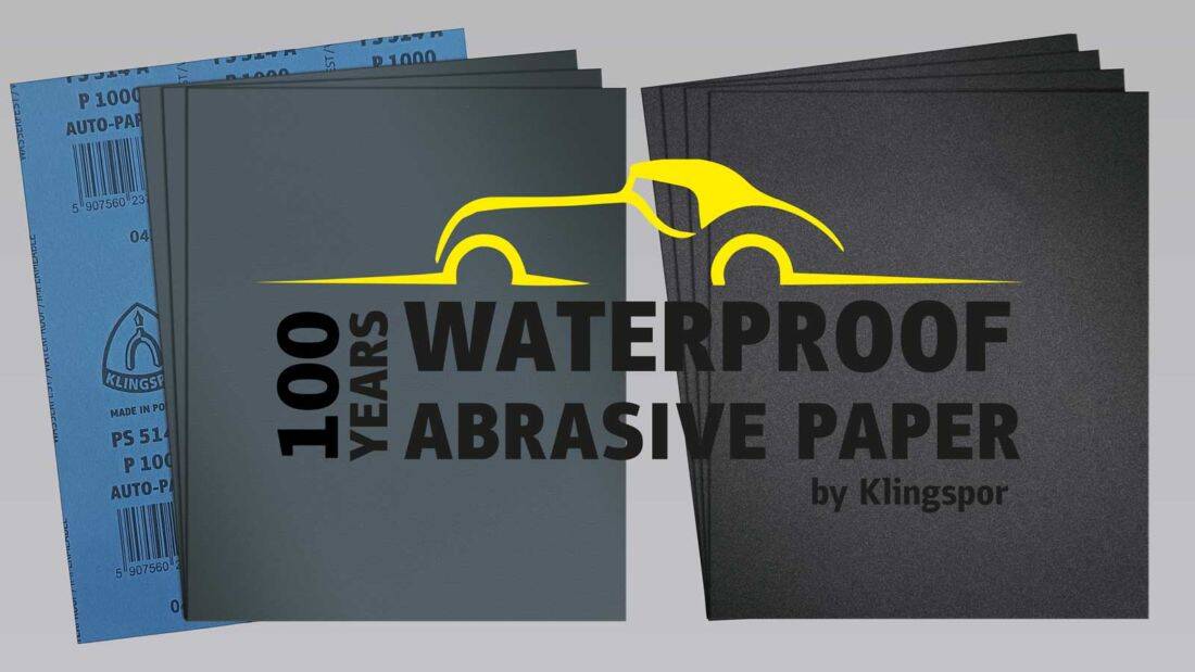 Wodoodporne papiery ścierne Klingspor – arkusze do szlifowania na mokro, 100 lat technologii