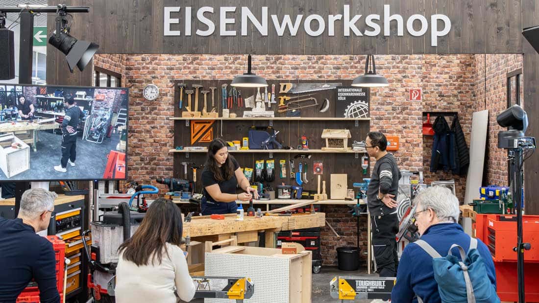 Strefa EISENworkshop na targach EISENWARENMESSE 2026 – praktyczne prezentacje narzędzi i technologii w Kolonii