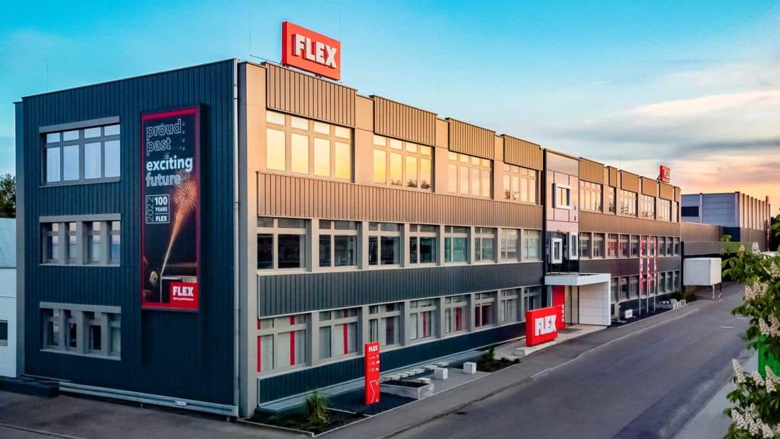 Siedziba FLEX Elektrowerkzeuge GmbH – nowoczesny budynek firmy produkującej elektronarzędzia