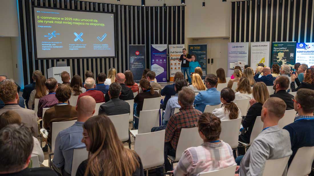 Wystąpienie eksperta AtomStore podczas Home & Garden Congress 2026 o wyzwaniach i kierunkach rozwoju e-commerce.