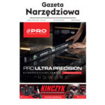 kładka Gazety Narzędziowej 3/2026 z reklamą poziomnicy PRO Ultra Precision i tarcz diamentowych Kinczyk