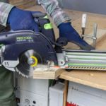Test akumulatorowej pilarki tarczowej Festool HKC 55 KEB